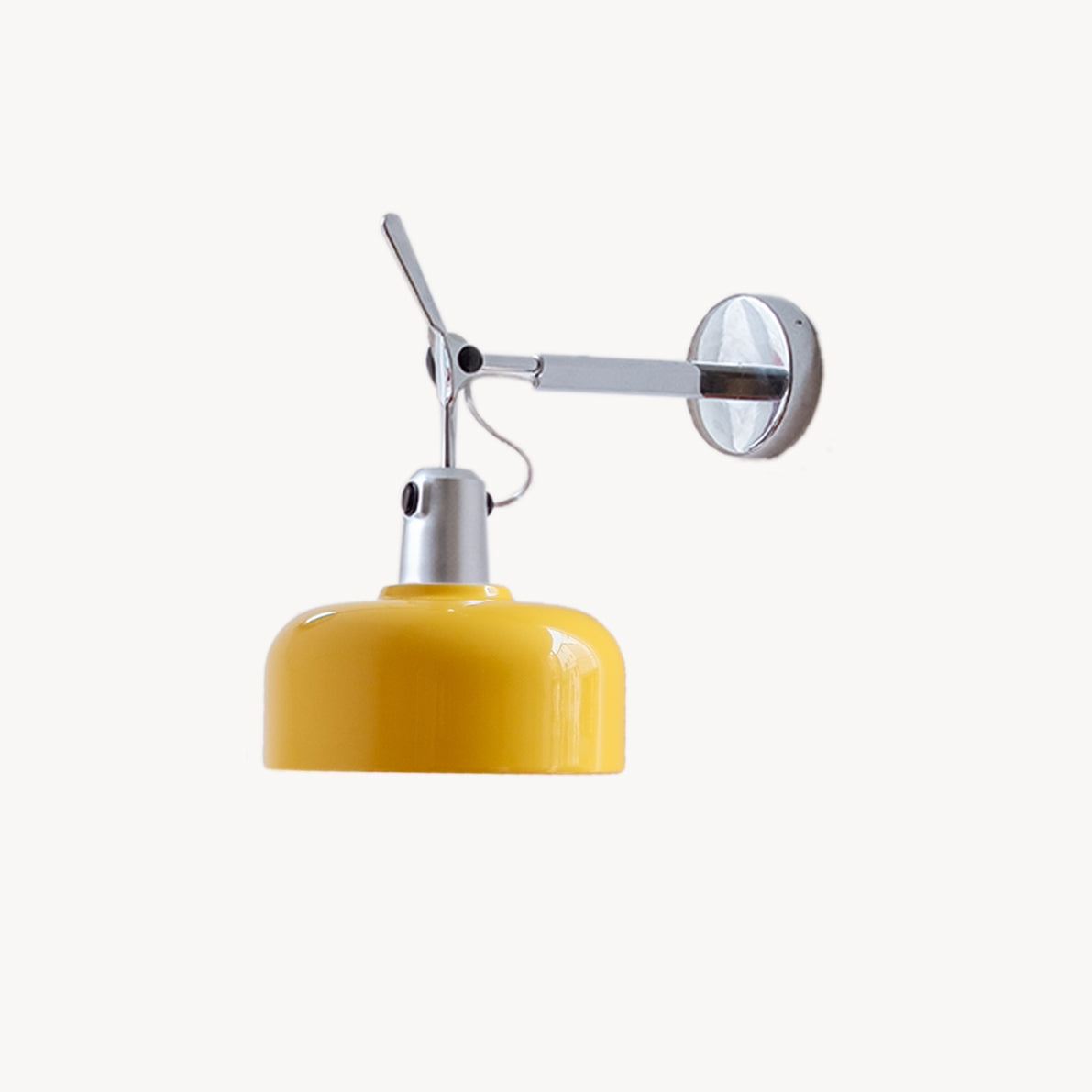 Rosso wall sconce in yellow for studio task light